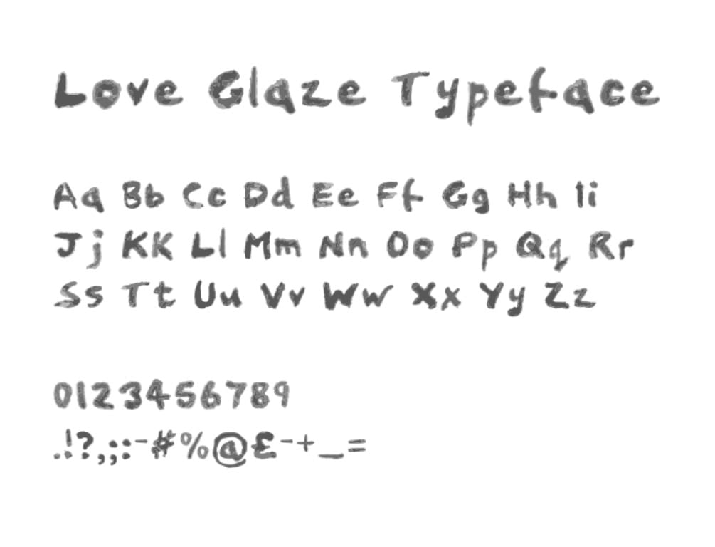 Glaze Spectrum typeface